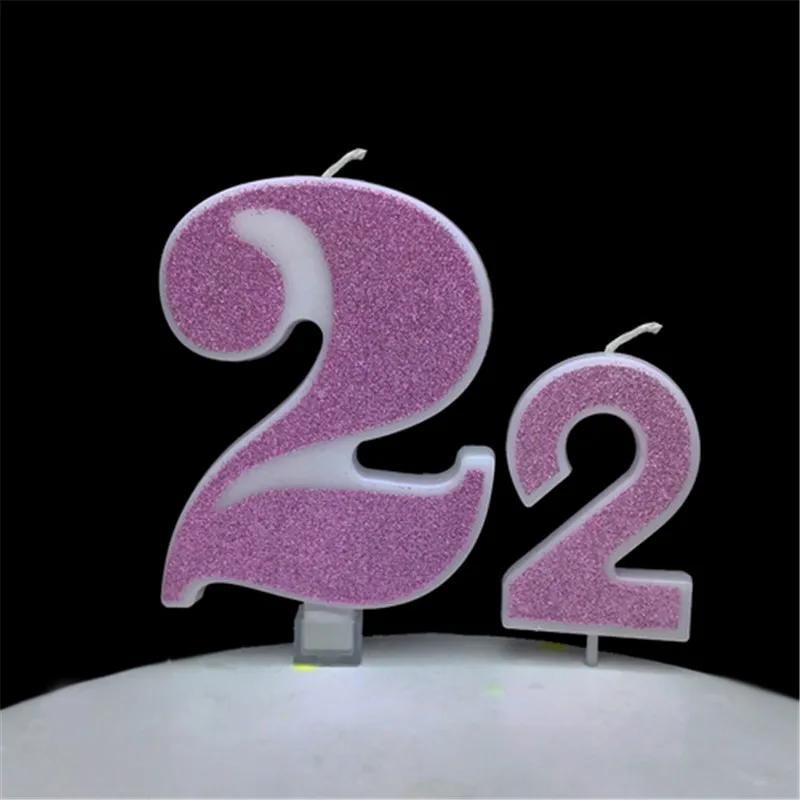 Творческий Блеск Розовый/Синий Корона свечи на день рождения 0-9 для детей и взрослых девочек день рожденья для мальчиков свечи для торта украшения