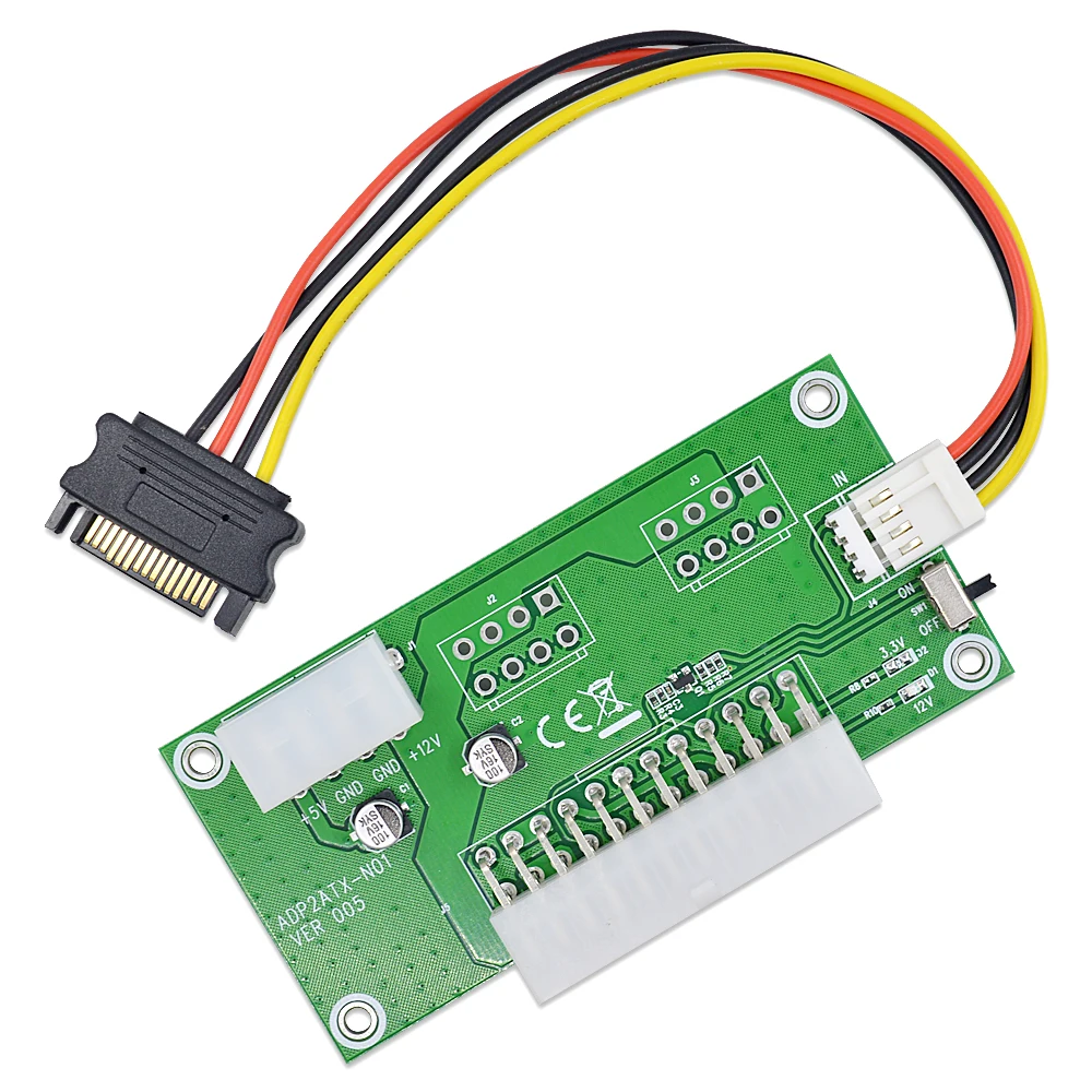 CHIPAL ADD2PSU ATX 24PIN к 4PIN Molex источник питания кабель стартера синхронизации адаптер
