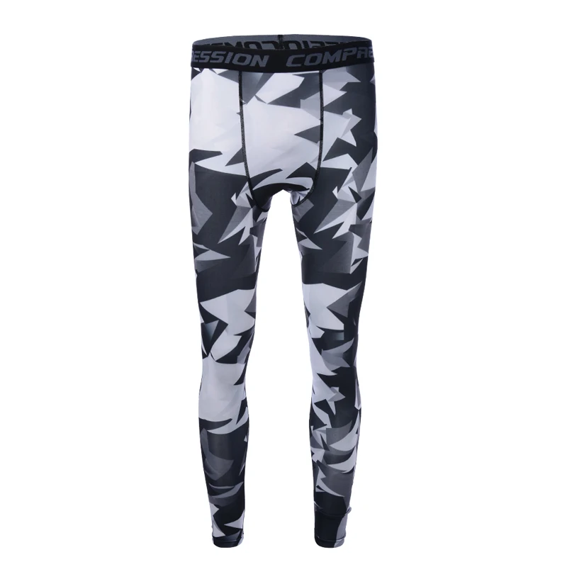 2019 neue Männer Kompression Hosen Camouflage Laufhose Fußball Training Fitness Sport Leggings Gym Jogging Hose Sportwear