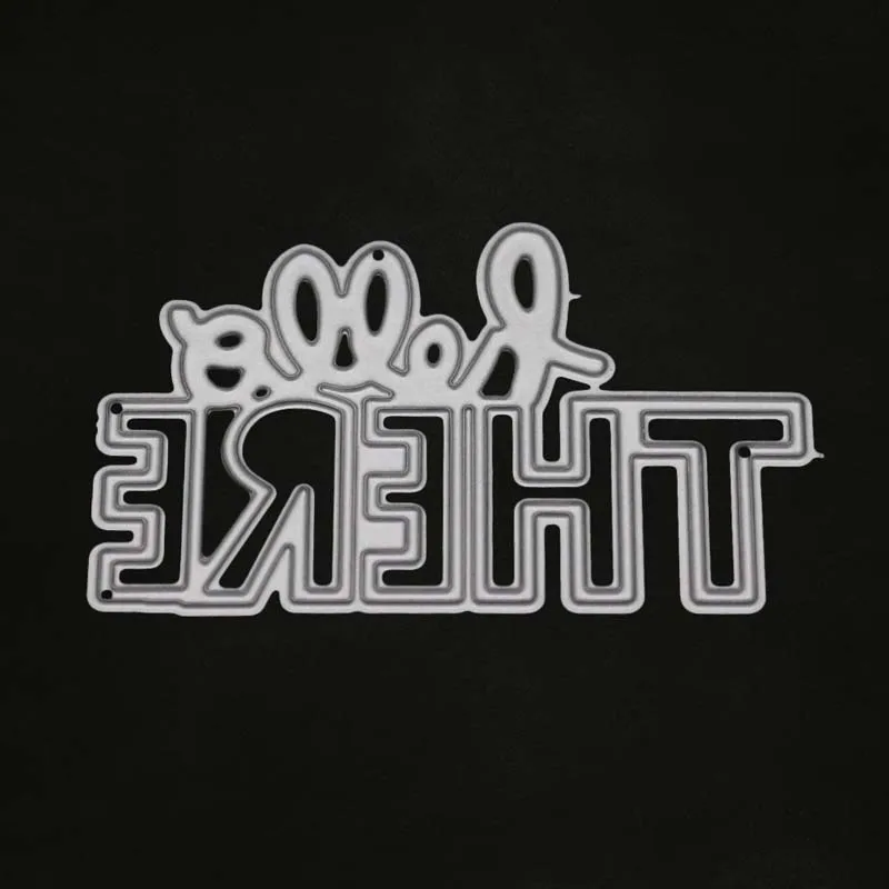 

Craft Dies THERE letter Metal cutting dies scrapbooking clear stamps home decor embossing stencils nieuwe dies set paper cutter