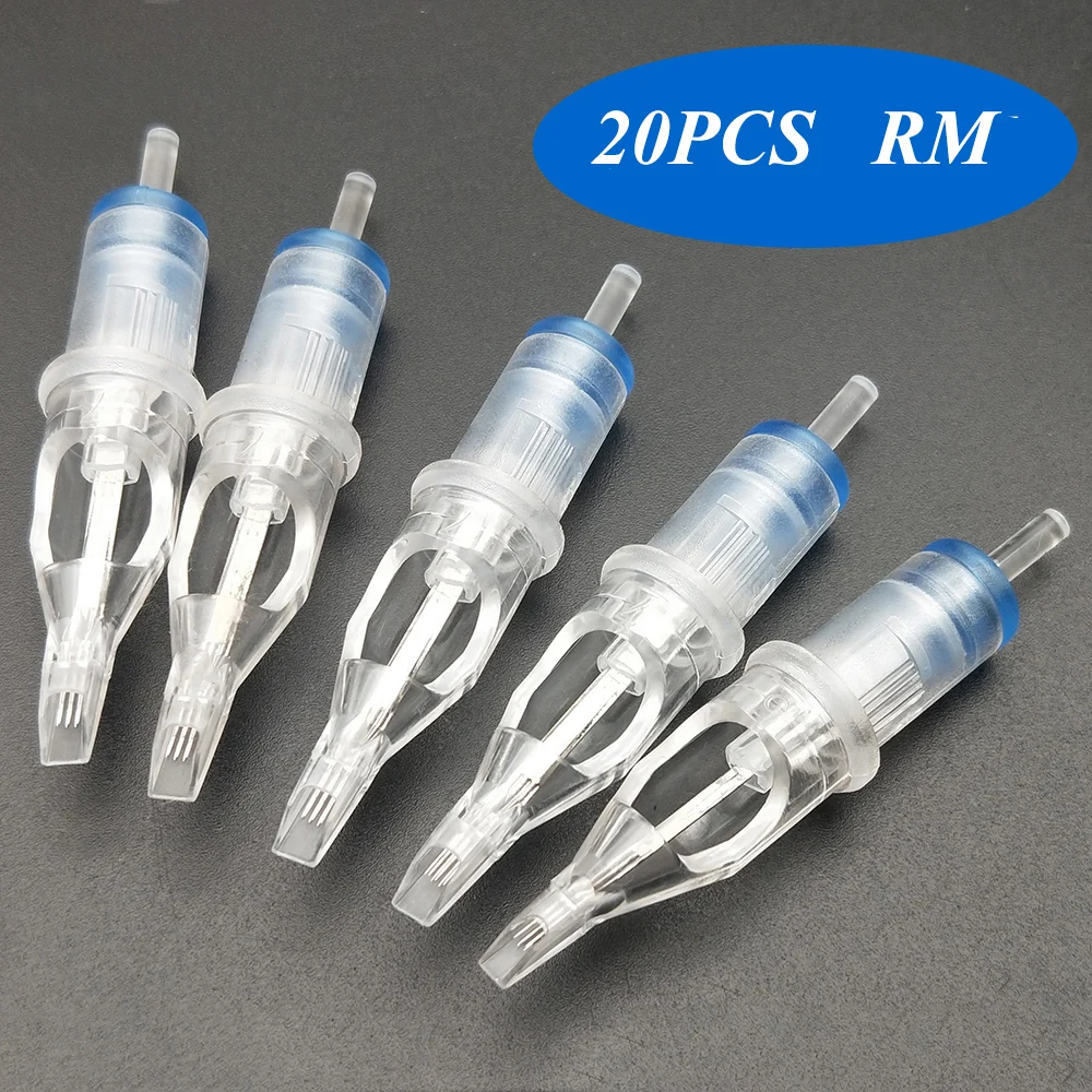 

Qink Cartridge Tattoo Needles Revolution Curved Magnum With Membrane #12 (0.35mm Needle) 5RM 7RM 9RM 11RM 13RM 15RM 20pcs/lot