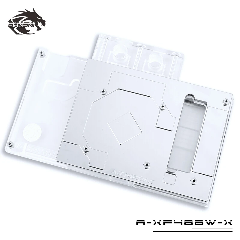 Водяной блок BYKSKI для XFX RX480 RS / RX590 Fatboy/HIS RX 580 IceQ X2 OC 8 Гб (HS 580R8LCBR) с полным покрытием GPU