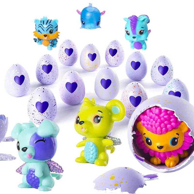 

1pcs Magic Hatching Eggs Action Figure Dolls Pets Dinosaur Animal Egg Mini Cartoon Surprise Balls Kids Toy Gift - Random