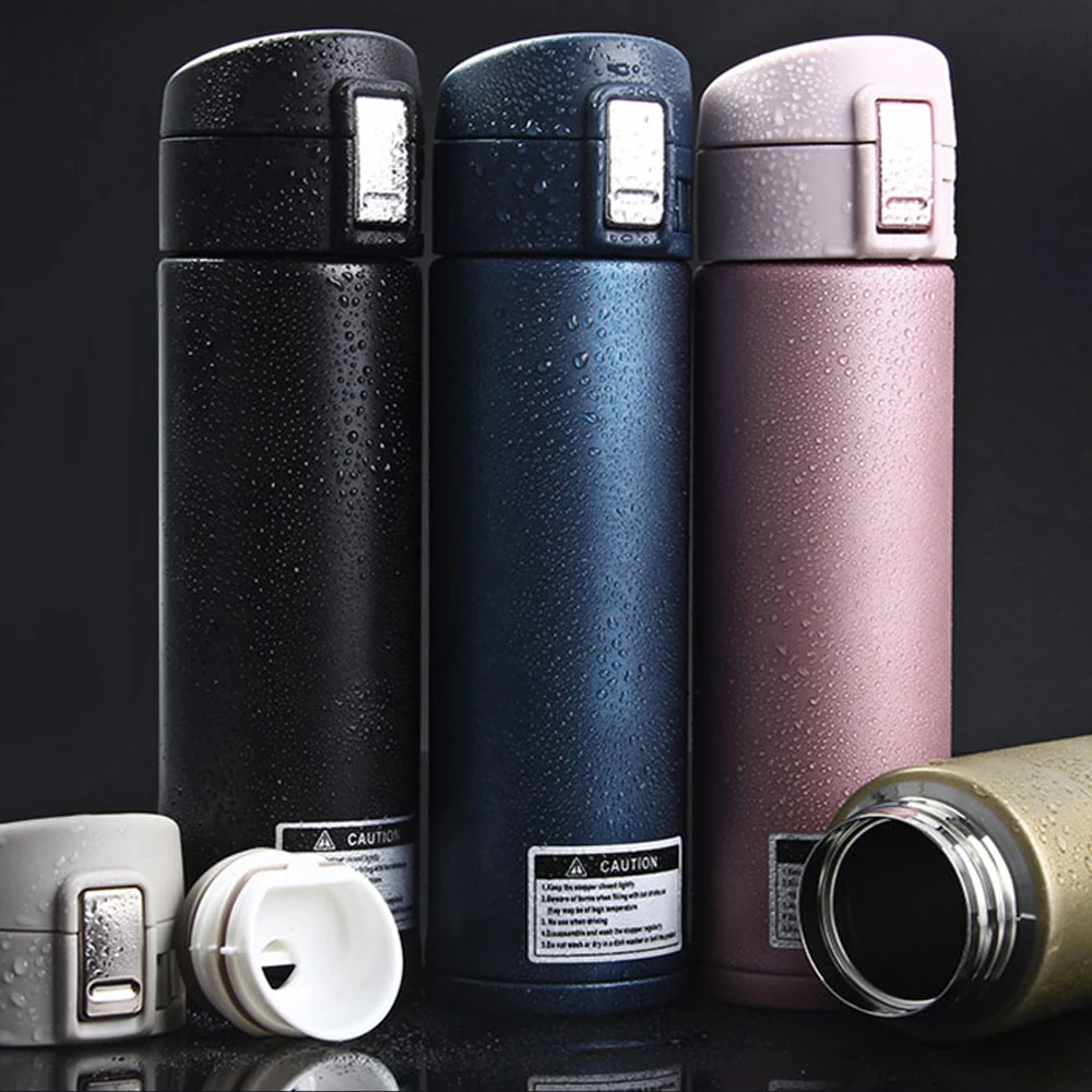 

Double Walled Stainless Steel Vacuum Insulated Travel Coffee Mug 500ml Thermoses Cups Home Kitchen Hot Water Coffee Mugs