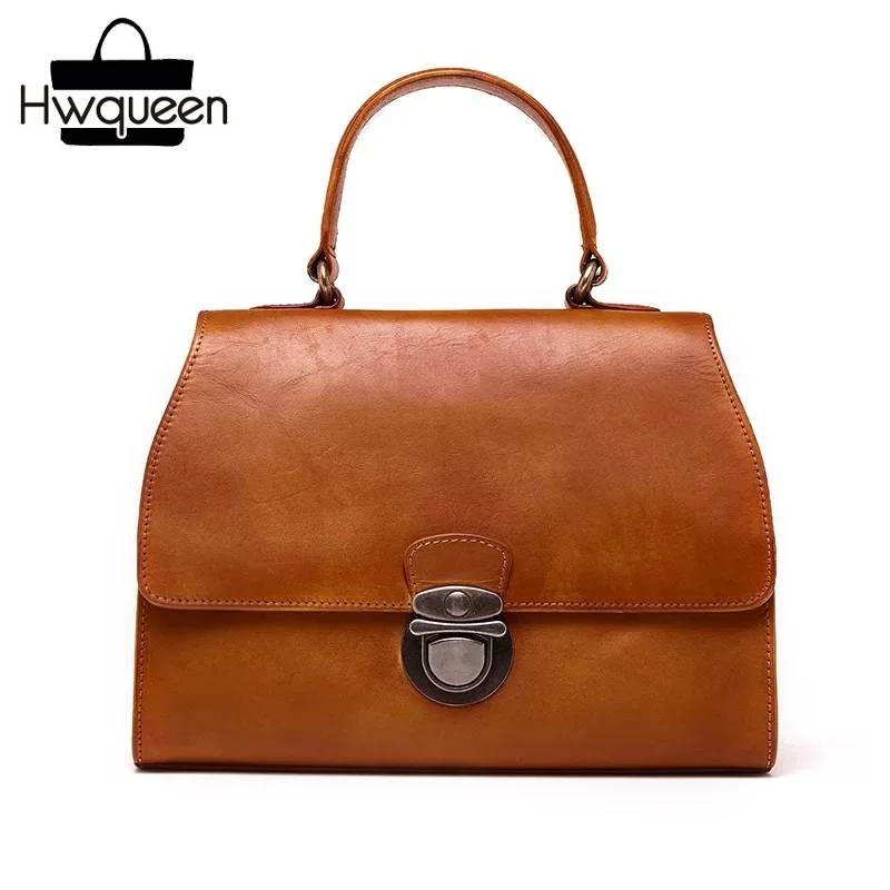 

Fashion Designer Genuine Cow Leather Flap Bag Tan Color OL Lady Small Handbag Handmade Female Purse Women Shoulder Messenger Bag