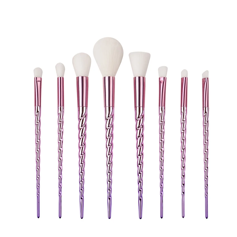 

8 Pcs Makeup Brush Set Cosmetics Foundation Blending Blush Makeup Tool Powder Eyeshadow Cosmetic Set