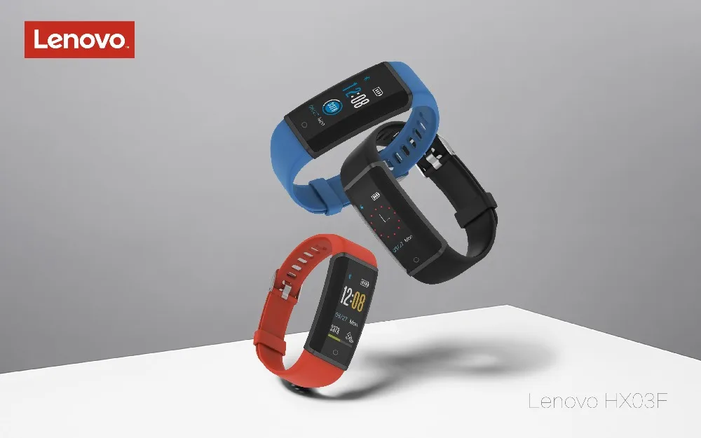 Lenovo HX03F Смарт-часы Смарт-браслет цветной с высоким разрешением TFT экран Bluetooth 4,2 монитор сердечного ритма во время сна pk mi band 3