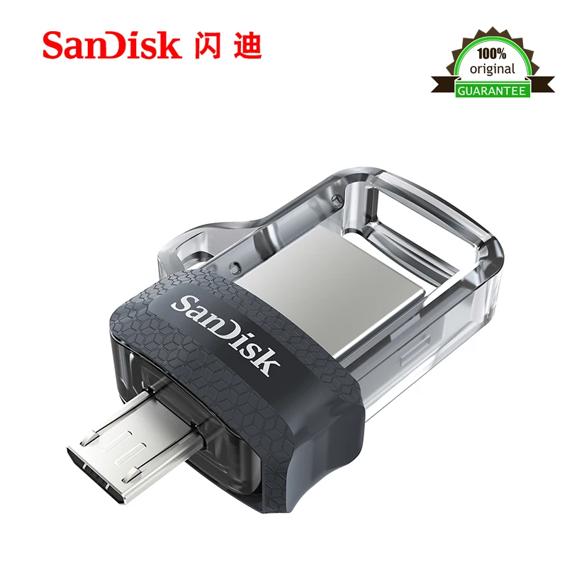 sandisk sdd3 экстремально высокая скорость 150 м/с флеш-накопитель 64 Гб OTG USB3.0 двойной OTG USB флэш-накопитель 64 ГБ