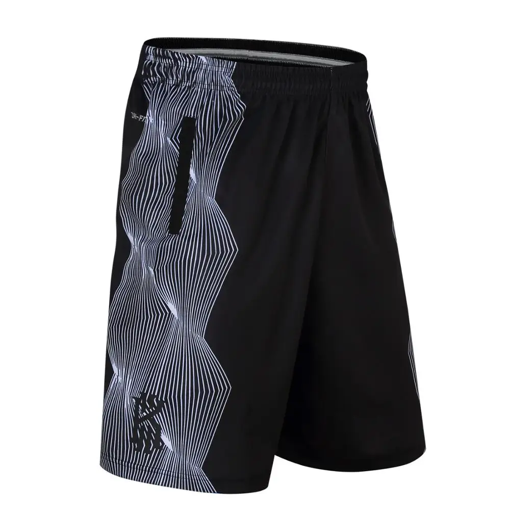 

SYNSLOVE design stripe training basketball running kyrie irving sport shorts loose half length plus size with double pocket