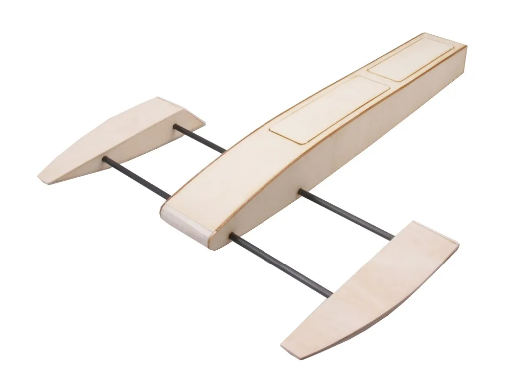 Free Shipping RC Outrigger Boat Wooden Sponson Race Boat ...