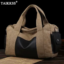 Винтажные холщовые кожаные мужские дорожные сумки большой емкости новые сумки для багажа Многофункциональные дорожные сумки для мужчин