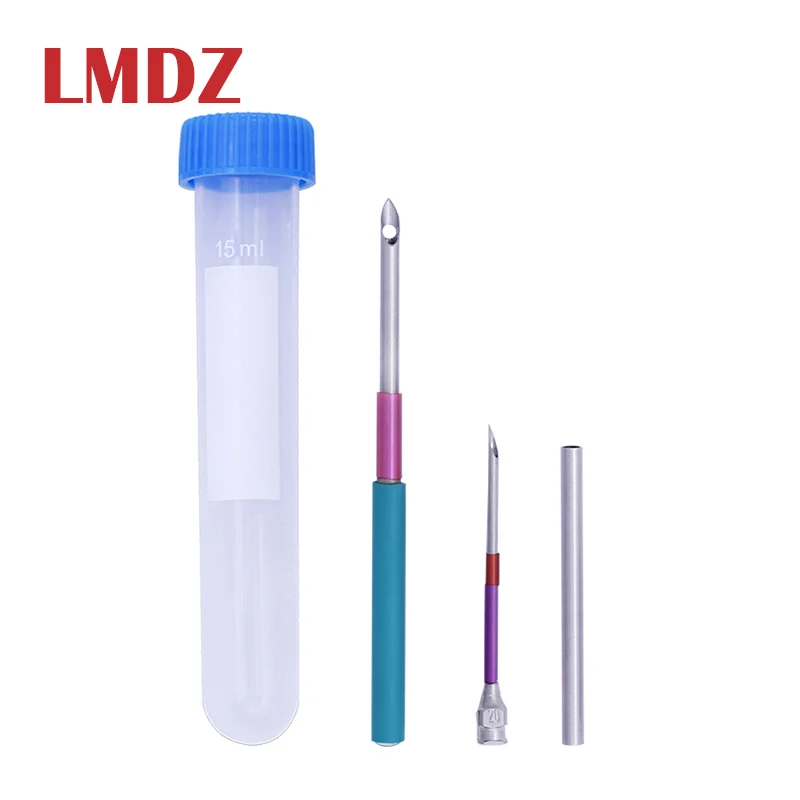 

LMDZ 2Pcs 20# 35# Hand Embroidery Stitching Punch Needle Kits DIY Punching Needle Tools With Handle Tools and Bottle