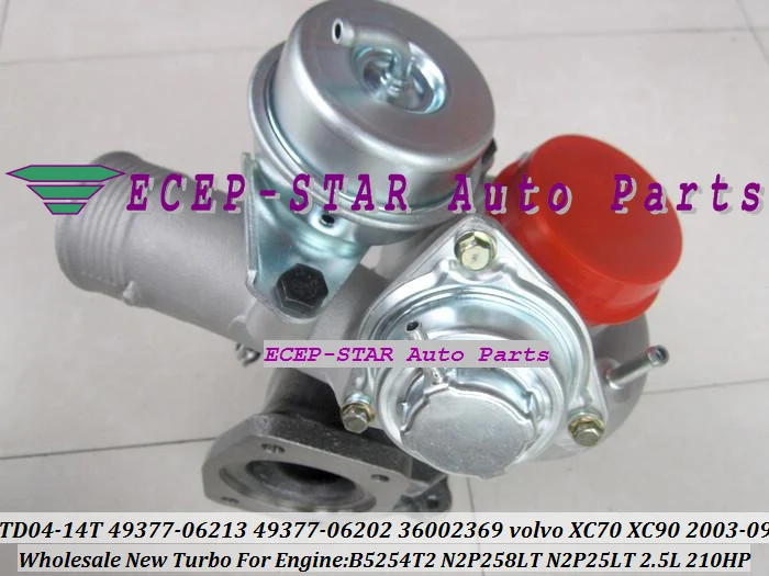 TD04 TD04-14T 49377-06213 36002369 Turbo Turbocharger For Volvo Volvo-PKW XC70 XC90 2003-09 B5254T2 2.5T 2.5L 210HP (7)