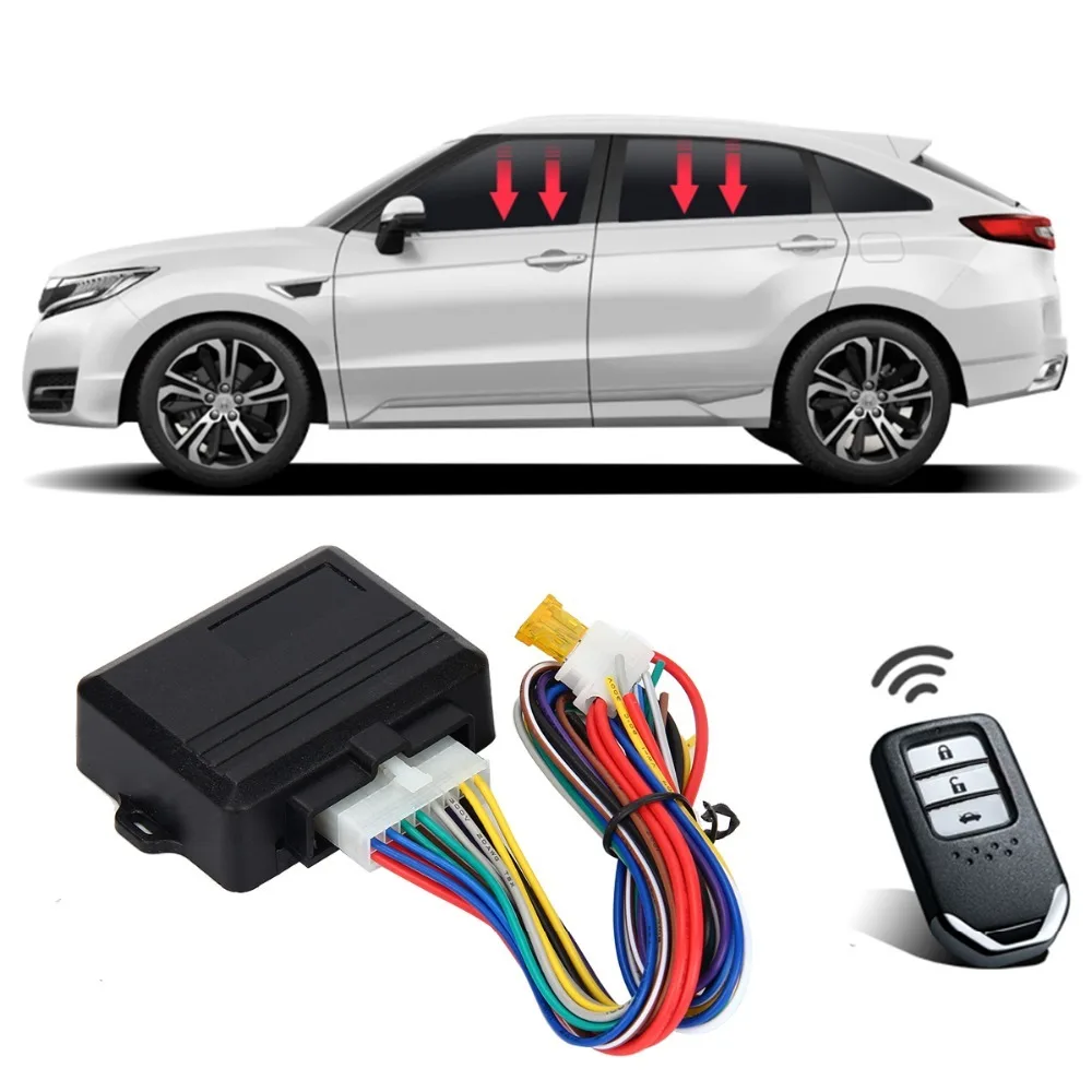 

SPEEDWOW 12V Universal Power Window Roll Up Closer For 4 Doors Auto Remotely Close Windows Car Alarm Systems Car Protector