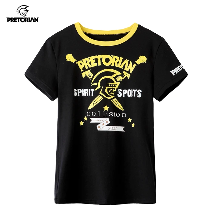 

2017 95% Cotton Kids O Neck Sports Tights Shorts Fitness Clothing Soft Breathable Kid T-Shirts Summer Muay Thai Training