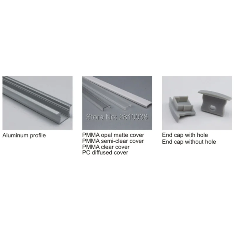 10 x 1M Sets/Lot T style Anodized led strip aluminium channel from AL6063 Aluminum profile supplier for recessed floor lights