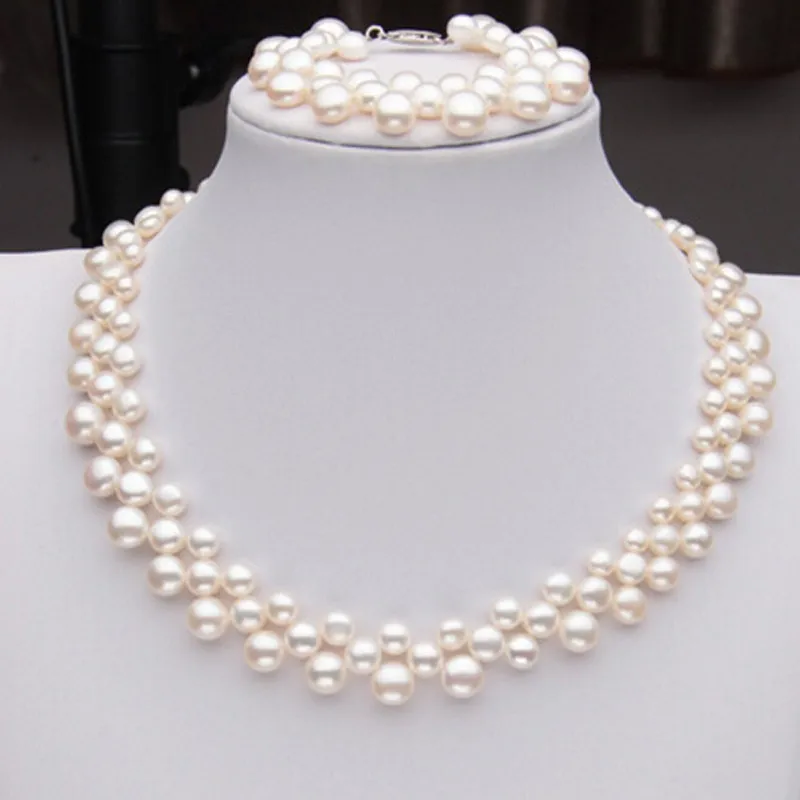 [MeiBaPJ] Роскошные ювелирные изделия в стиле барокко модные белые пуговицы ожерелье из жемчужных бус для женщин высокое качество подарок на день рождения Свадебные украшения