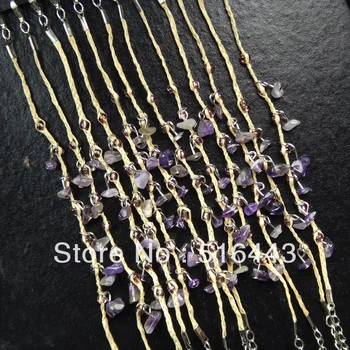 

New Arrival 12pcs Natural Stone Stones Lucky Grass Bracelets for Women Mens Wholesale Jewelry Lots