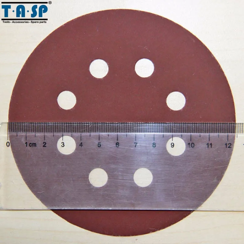Тасп 125 мм наждачная бумага 200 шт. крюк-петля Алюминий оксид абразивный шлифовальный диск Грит 60 ~ 1500
