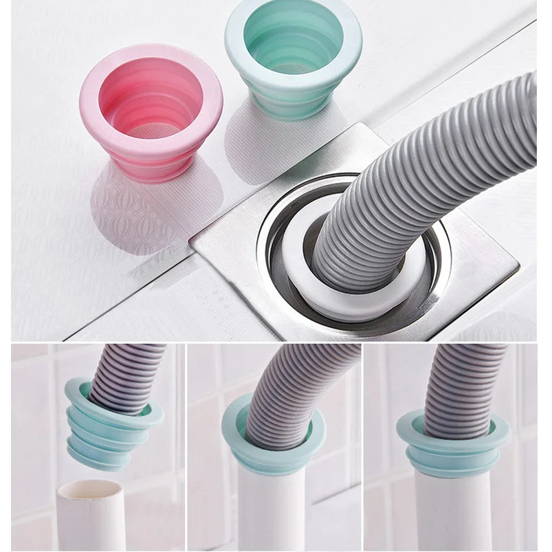 

Sewer Pipe Pest Anti-odor Deodorant Silicone Gel Seal Ring Washing Machine Pool Floor Drain Sealing Plug shower drain cover