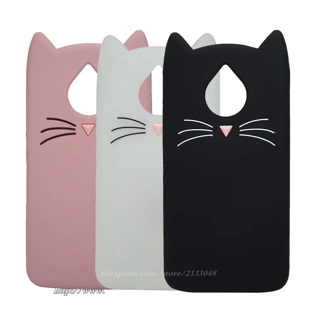 

Silicone Case For Motorola Moto E4 Plus Case 3D Cartoon Lucky cat Cover For Moto E5 Plus For Motorola Moto G6 Play