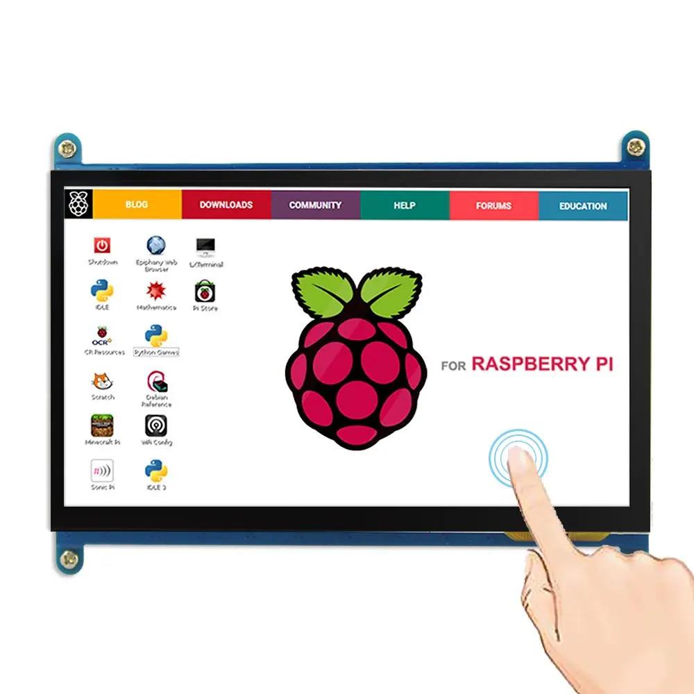 7 дюймовый Raspberry Pi 3 Model B + ЖК дисплей с сенсорным экраном LCD 800*480 HDMI TFT Monitor|ЖК-экраны