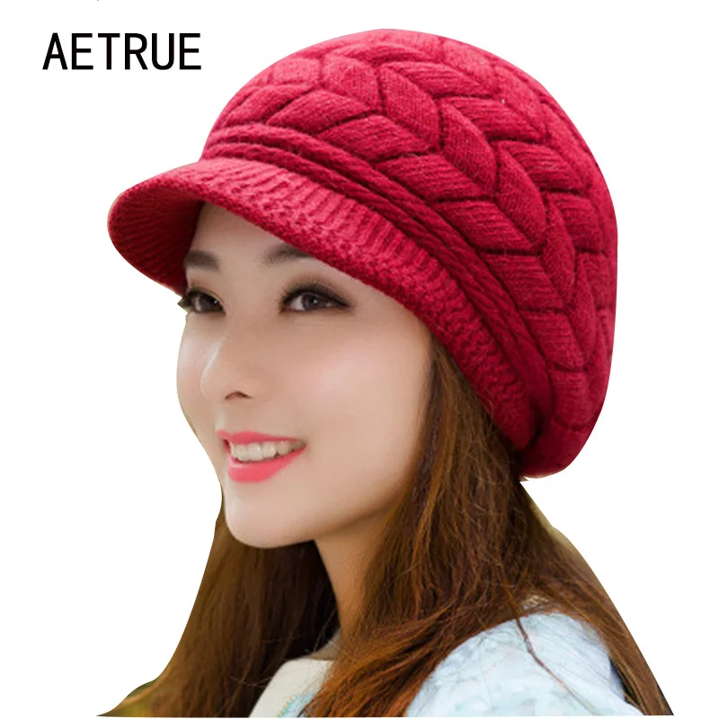 hiver bonnets en tricot femmes de chapeau chapeaux dhiver pour les femmes dames beanie filles skullies casquettes bonnet femme snapback laine chapeau chaud 2017