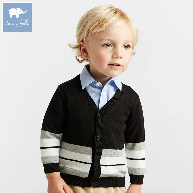 Hot Sale Baby Boys Knitted Cardigan Sweater Striped Sweaters Child Outerwear 