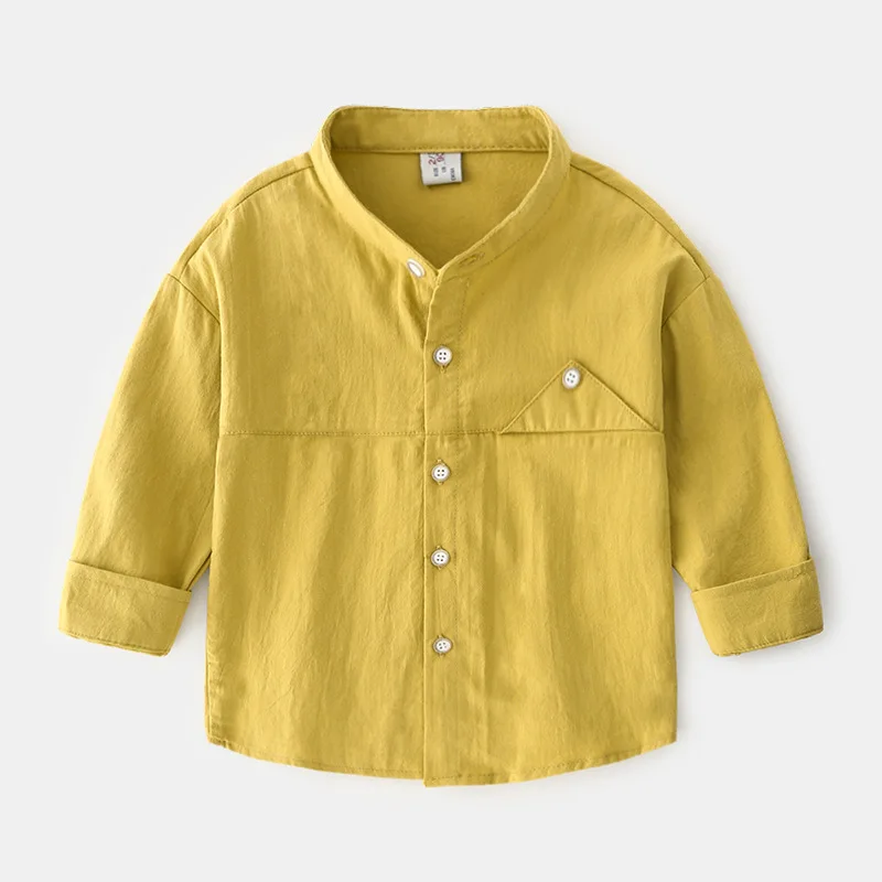 Детские рубашки для мальчиков; коллекция года; сезон весна-осень; рубашки с длинными рукавами для мальчиков; модные хлопковые топы для маленьких мальчиков; детская рубашка; BC500