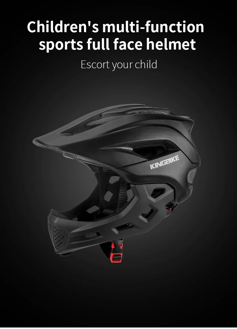 KINGBIKE велосипедный шлем для детей Полный лицевой Чехол спортивные шлемы Детские MTB велосипедные шлемы для катания на коньках безопасная защита