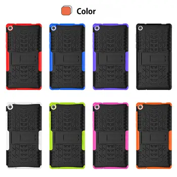 

Silicon + PC Case For Lenovo Tab3 Tab 3 7 TB3-730X TB3-730F TB3-730M Cover Heavy Duty 2 in 1 Hybrid Rugged Durable Stand case