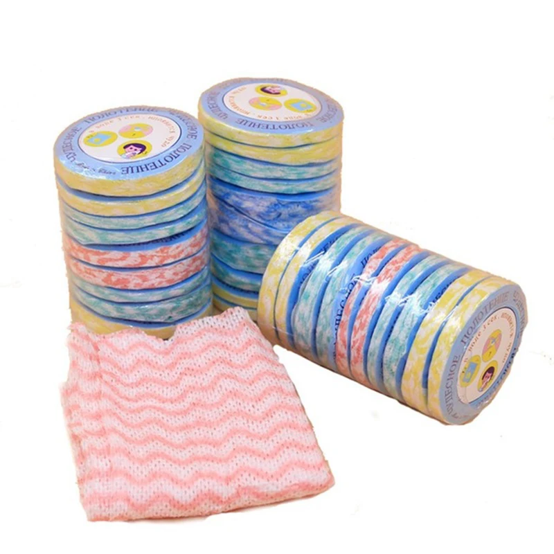 10/Pcs Disposable Travel Bathing Hand Towel Non Woven Compressed Bath