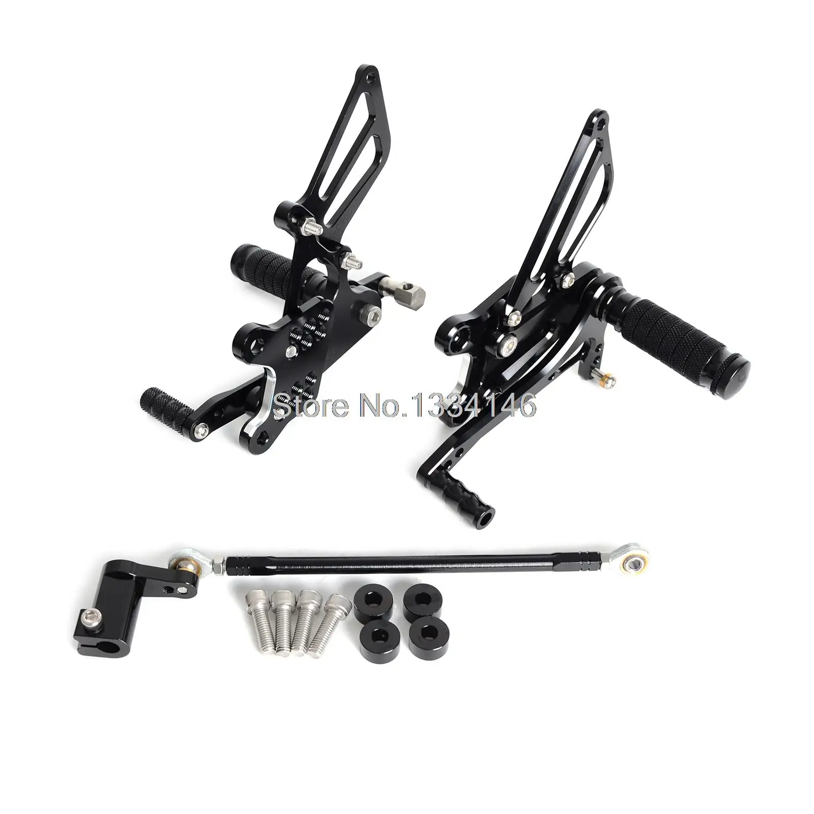 

Black Racing CNC Foot Control Adjustable Rearset Foot Peg Rear Sets For Honda CBR954 CBR954RR 2002 2003