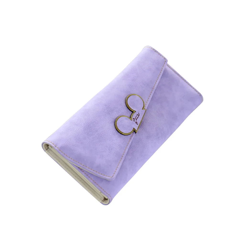 Модный женский кошелек, длинные женские держатели для кошельков, Дамский Карманный Кошелек для кредитных карт - Цвет: purple