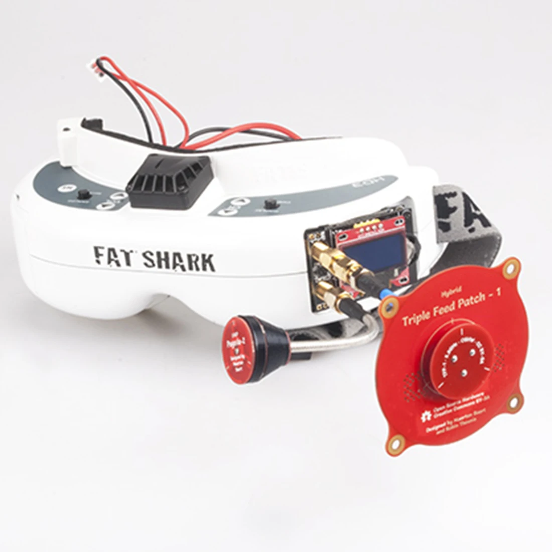 

Triple Feed Patch-1 5.8GHz 9.4dBi Pagoda Antenna FPV Receiving Antenna
