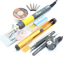 CXG DS110S, европейская вилка, высокое качество, 220 В, 110 Вт, Электрический паяльник, Отопление, сварочный Утюг, станция, ЖК-дисплей, C9, наконечник, сопло