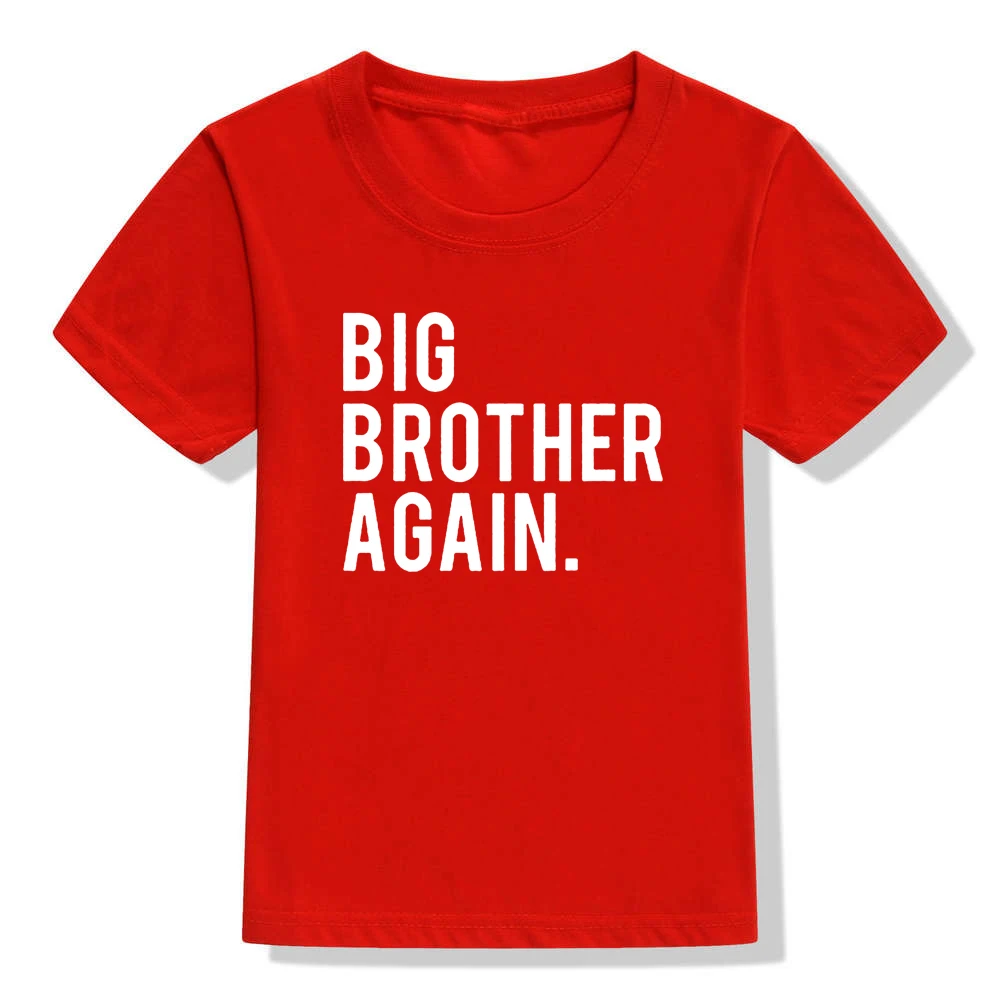 Big Brother/летняя детская одежда футболка для мальчиков крутая футболка с короткими рукавами Топы для маленьких мальчиков и девочек