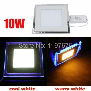 

Square LED Panel Light 3D Effect Design (Front light + Side Light) Aluminium&Acrylic LED Ceiling Light AC85-265V DHL/Fedex Free
