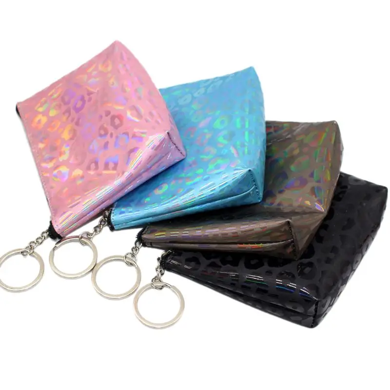 

Fashion New Women Mini Coin Purse Case Wallet Card Money Holder Key Change Bag Small Pouch Holographic Cute Organizer Handbag