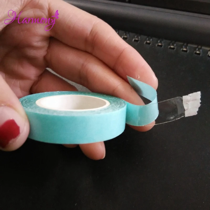 FREE SHIPPING 5 Rolls 1cm*3m Blue Color Super Quality Hair Extension Tape Double Sided Adhesive Tape for PU Skin Weft Tape Hair