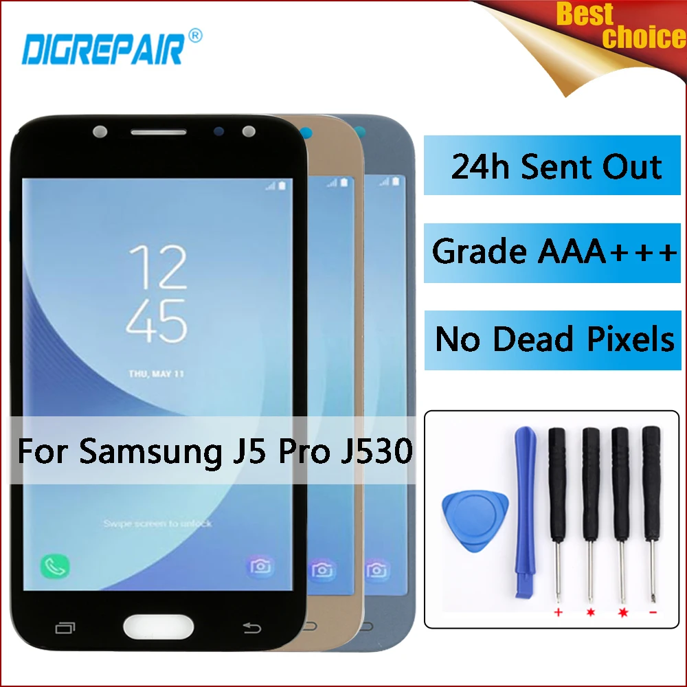 

j530 lcd For Samsung Galaxy J5 2017 Display J530 J530F SM-J530F LCD Display Touch Screen Digitizer for samsung J5 2017 J530f lcd