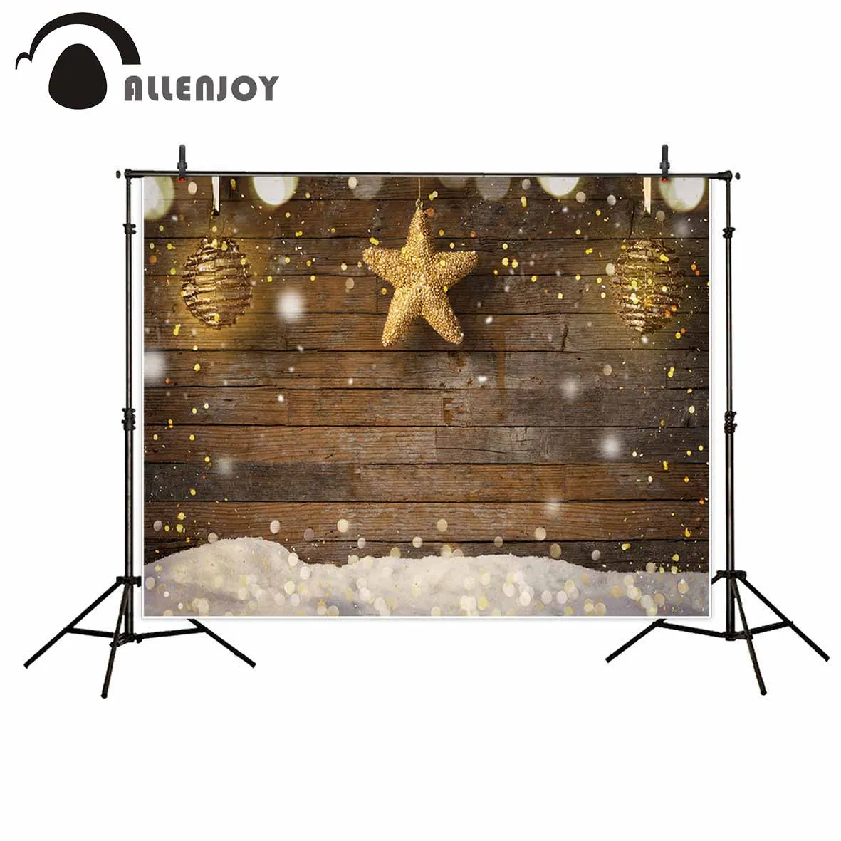 Allenjoy фотографический фон Золотая Деревянная звезда декор Классический