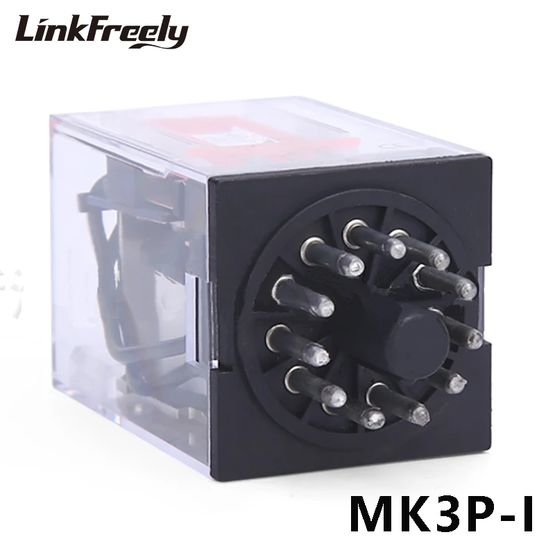 MK3P I реле электромагнитной катушки 10А круглые 11 контактов 3NO + 3N 12В 24В 110В 220В AC