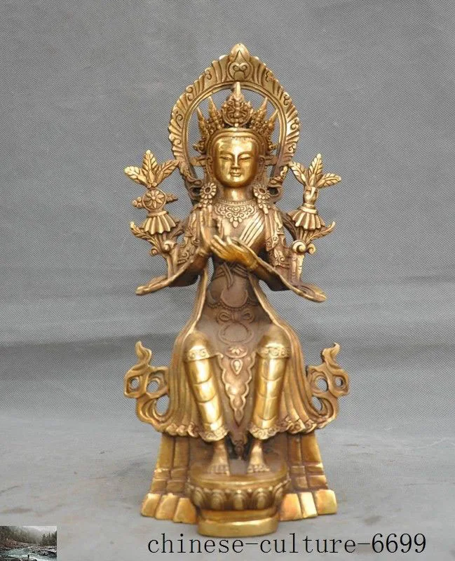 

christmas Tibet Buddhism Bronze arms Kwan-Yin Guanyin Buddha Statue halloween
