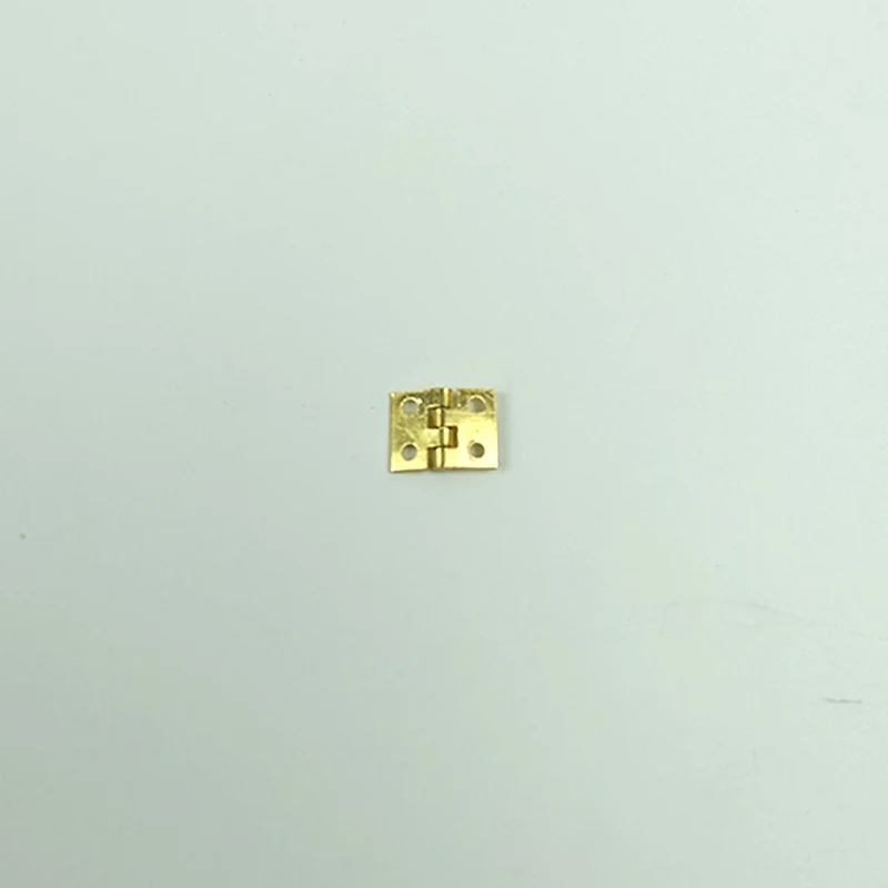 Door Hinges 20pcs Mini Metal Golden Hinge 10x8mm with 80pcs screws 1/12 House Miniature Cabinet Furniture Brass Hinge Dollhouse Closet