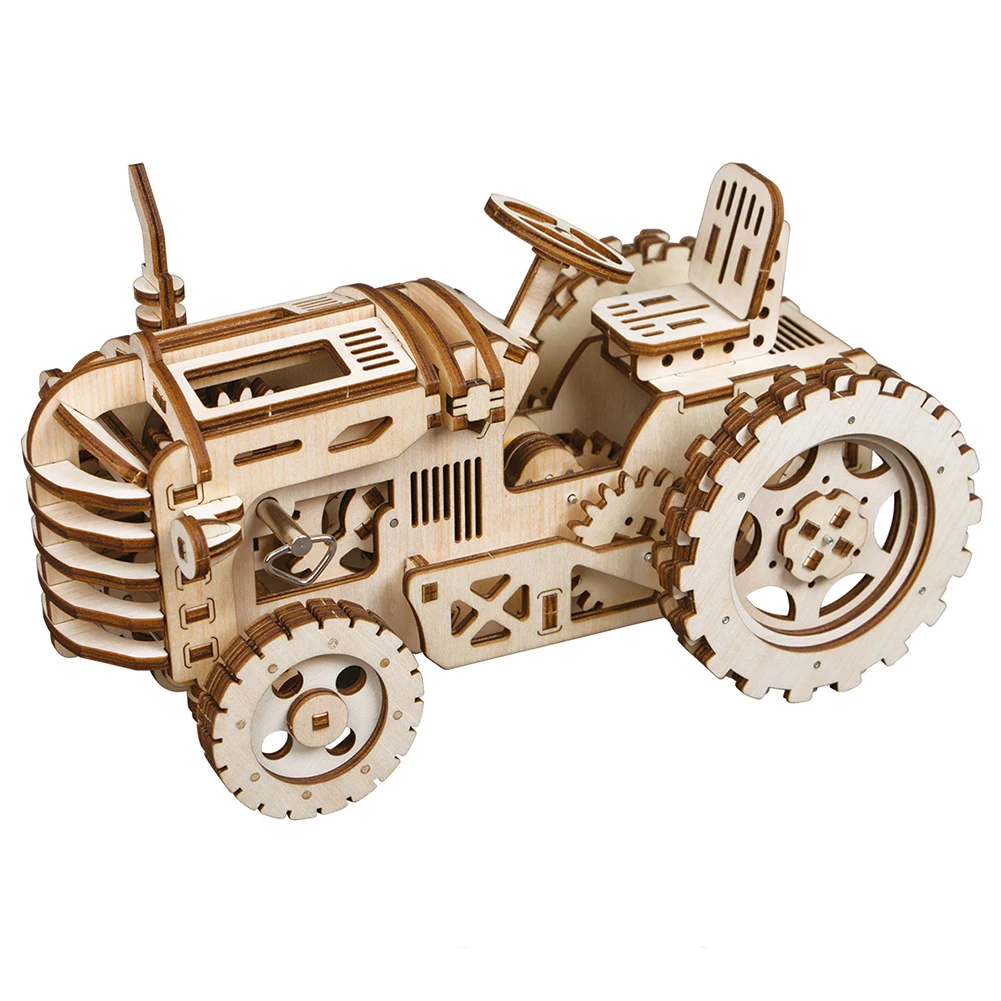 Quebra-cabeça de Madeira Cartão de Madeira Gear Drive Mecânica Modelo Kits Montagem Blocos Crianças Inteligência Desenvolvimento Brinquedos Presente Diy 14 crianças inteligência desenvolvimento brinquedos presente