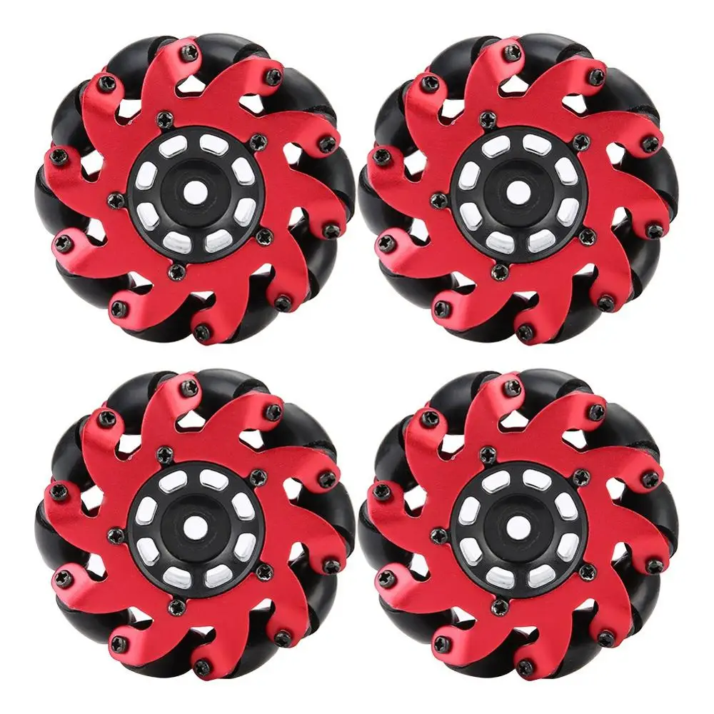 

4PCS RC Car Accessories Mecanum Wheels Tire Universal Omnidirectional Wheel Smart Car Toys Model Remote Control Spare Parts