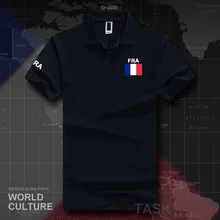 Франция, Французская Республика, мужские рубашки поло, короткий рукав, белые, брендовые, с принтом, для страны, хлопок, nation team FRA, повседневные