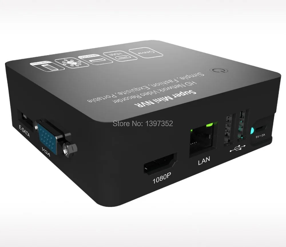 Мини H.264 8CH Домашняя безопасность Onvif NVR портативный HD 1080P P2P сетевой