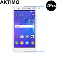 2 шт./лот 9H закаленное стекло для Huawei Y3 2017 CRO-L22 L02 L03 L23 Защитная пленка для экрана для Huawei Y3 2017 5,0 дюймов